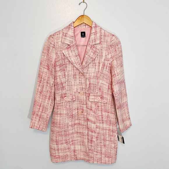 Pink crosshatch Reitmans coat - Picture 3 of 8